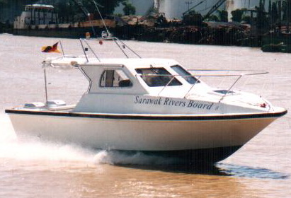 8.5 m 300HP FRP Patrol Boat for Sarawak River Board
