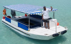 6.2 m 40HP Aluminium Glass Bottom Boat